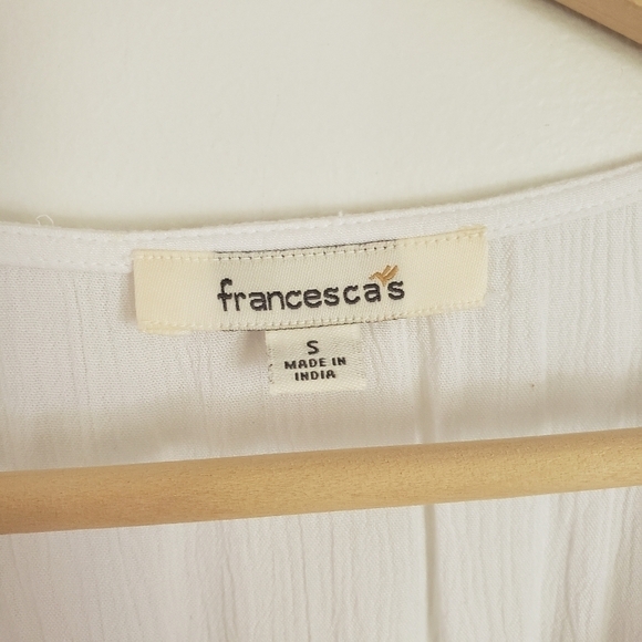 Francesca’s Swim Cover Up Embroidered White Tunic - Picture 8 of 8